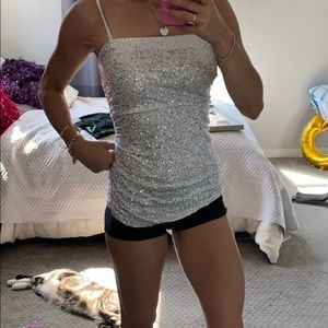 INC Sparkly tank/tube top